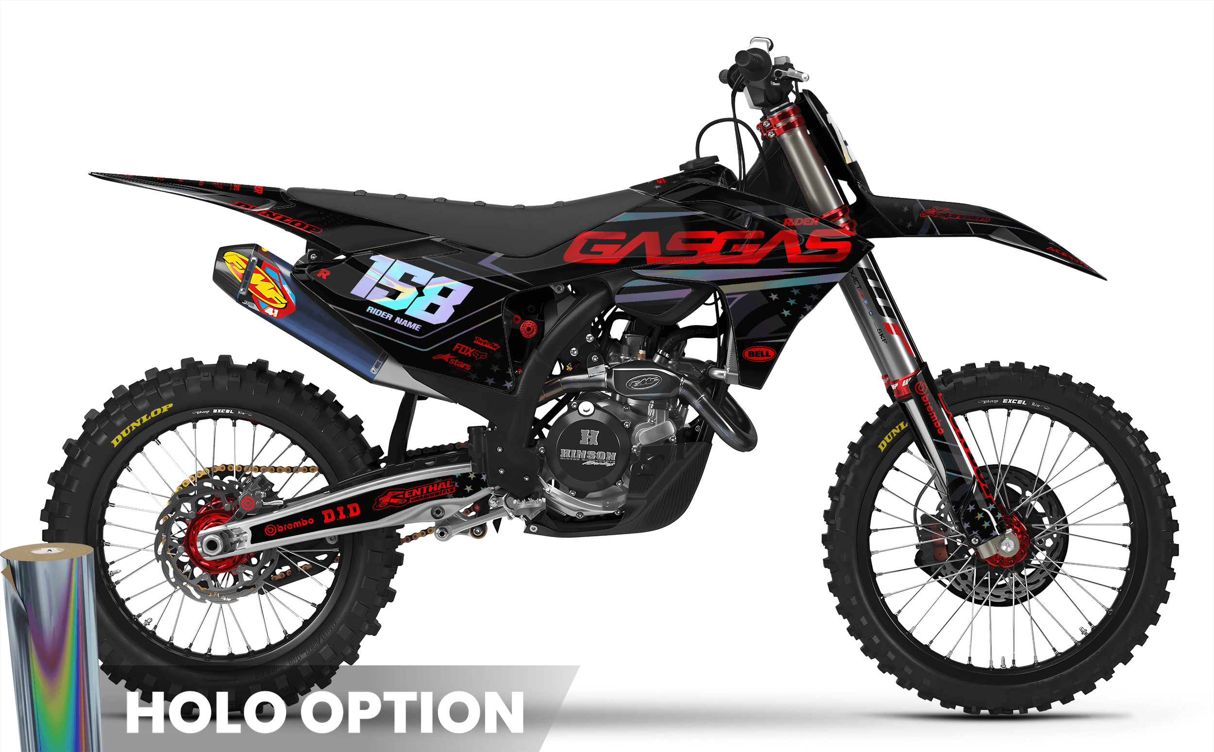 BLACK DRIVE GasGas Full Graphics Kit