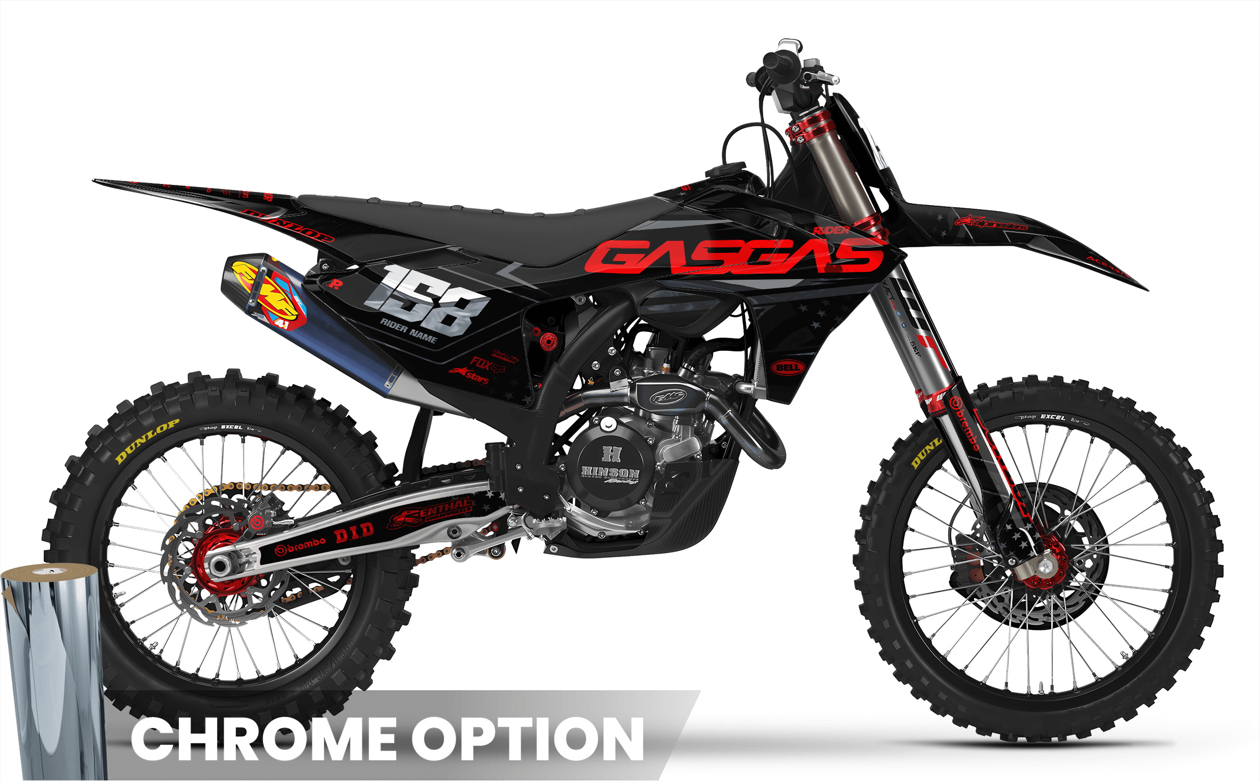 BLACK DRIVE GasGas Full Graphics Kit