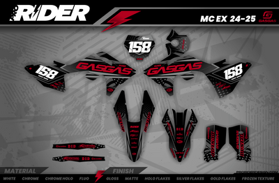BLACK DRIVE GasGas Full Graphics Kit