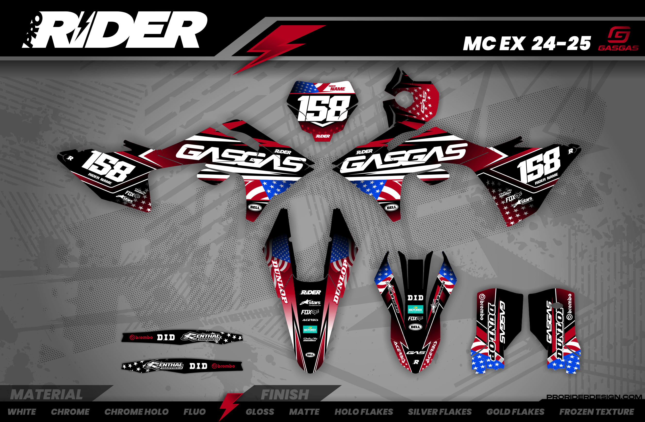 US DRIVE GasGas Full Graphics Kit