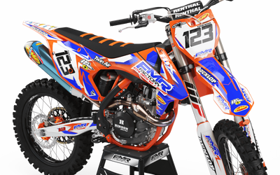 Graphics Kit FMR FACTORY ORANGE : Stunning design for your Motocross