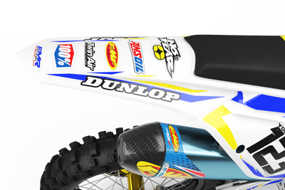 Graphics Kit FMR FACTORY YELLOW : Stunning design for your Motocross