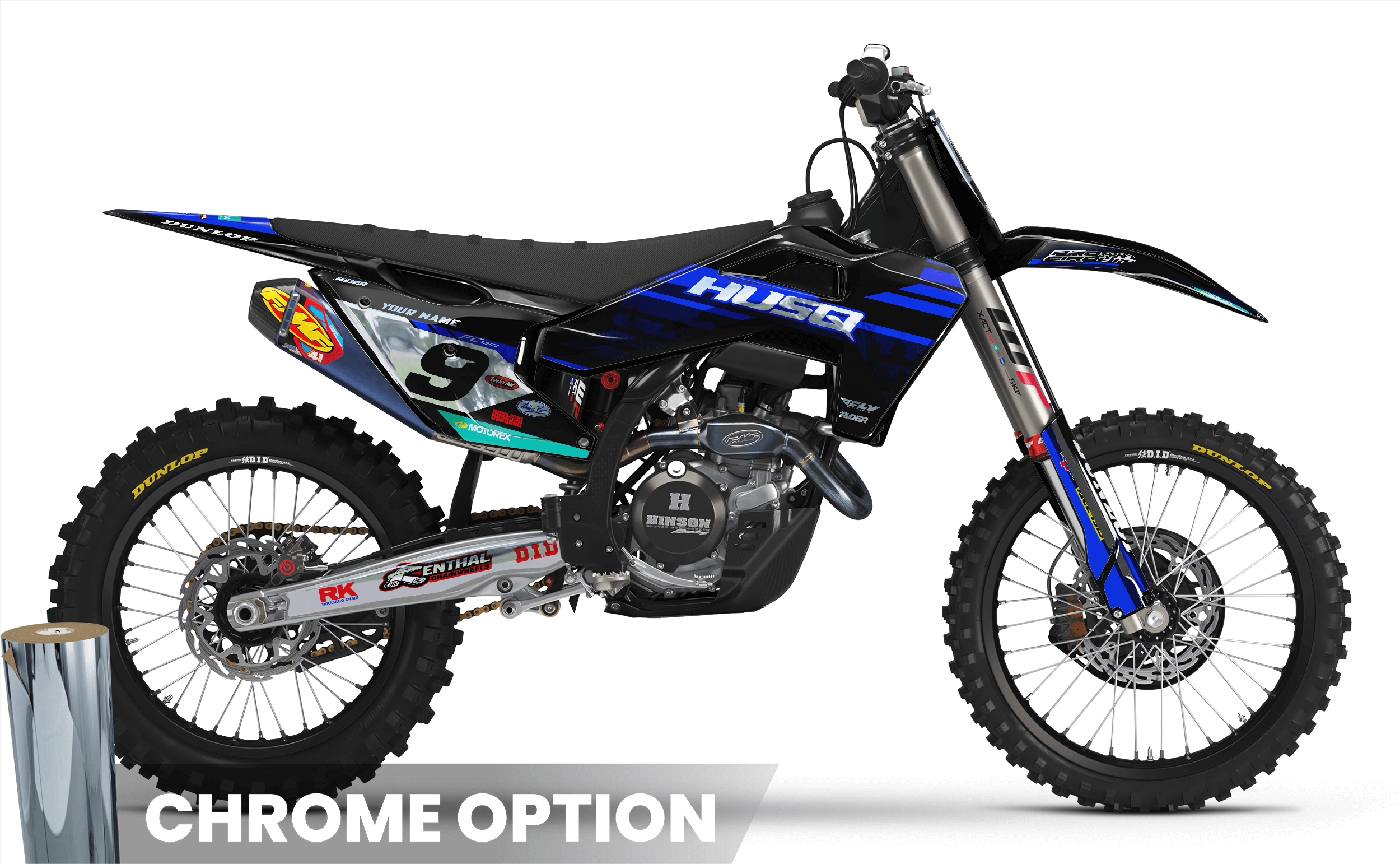 BLUE SOURCE Husqvarna Full Graphics Kit