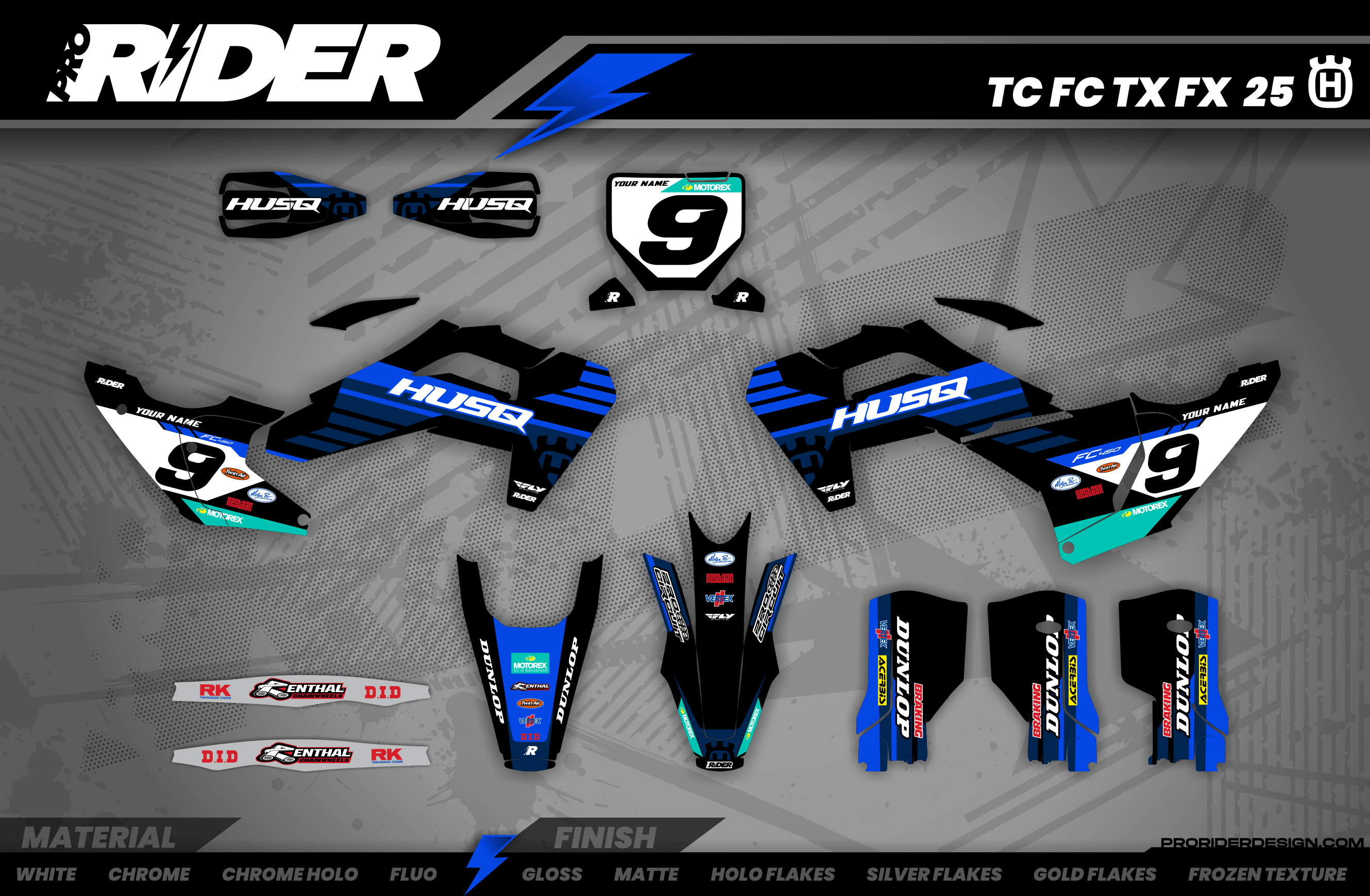 BLUE SOURCE Husqvarna Full Graphics Kit