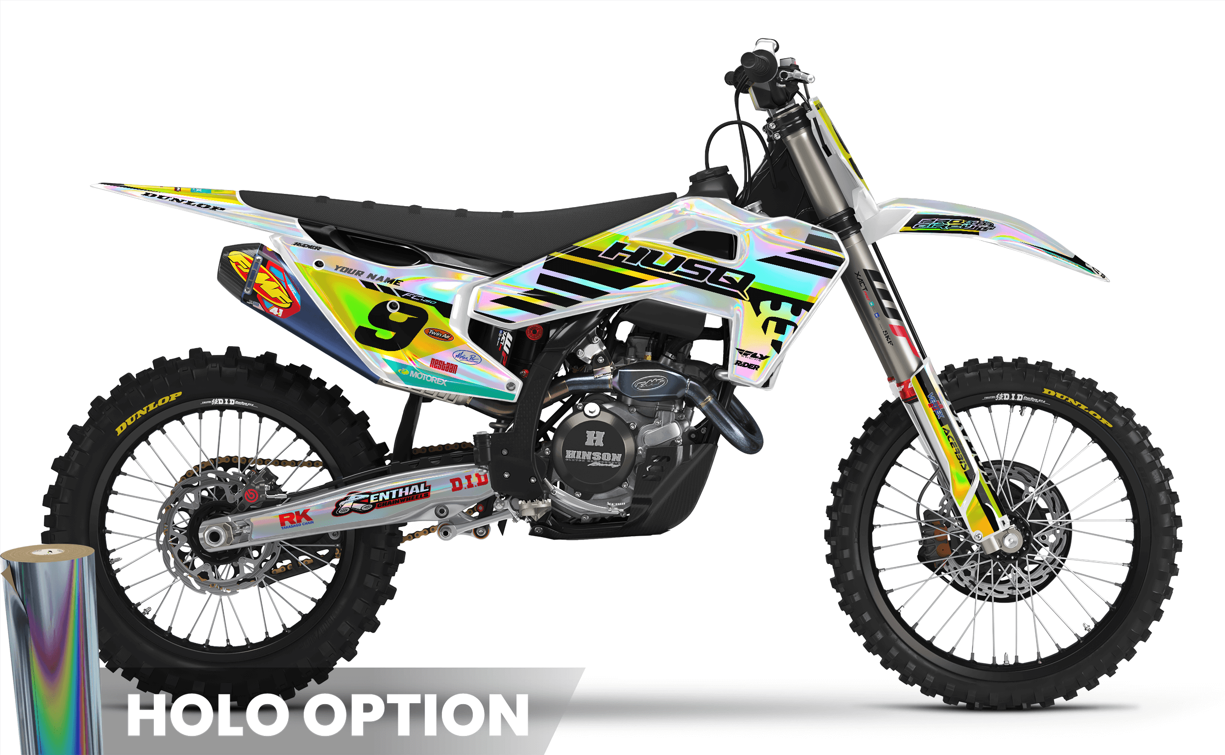 BLACK & YELLOW SOURCE Husqvarna Full Graphics Kit