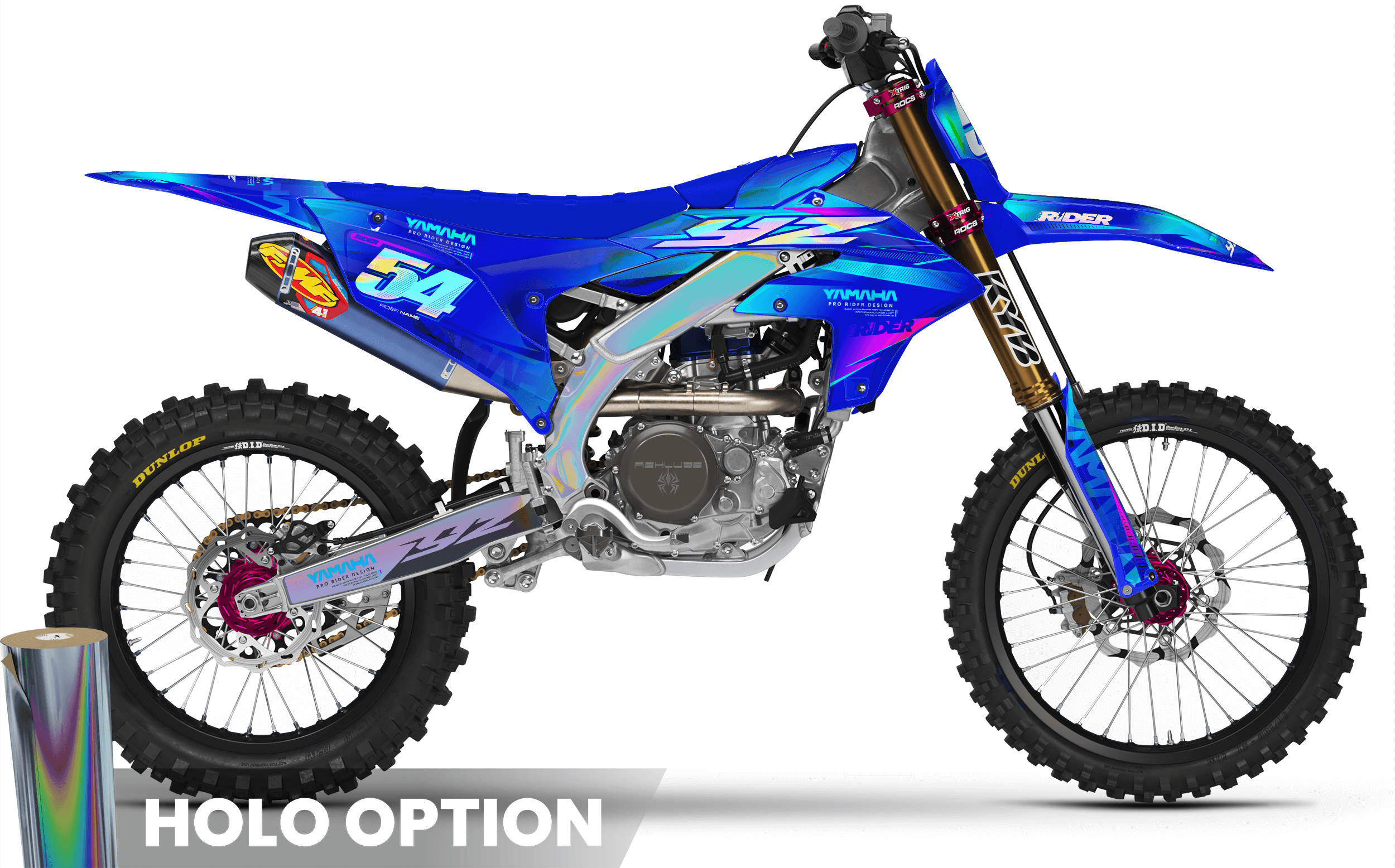 BLUE BOLD YAMAHA YZ/YZF/WRF Full Graphics Kit