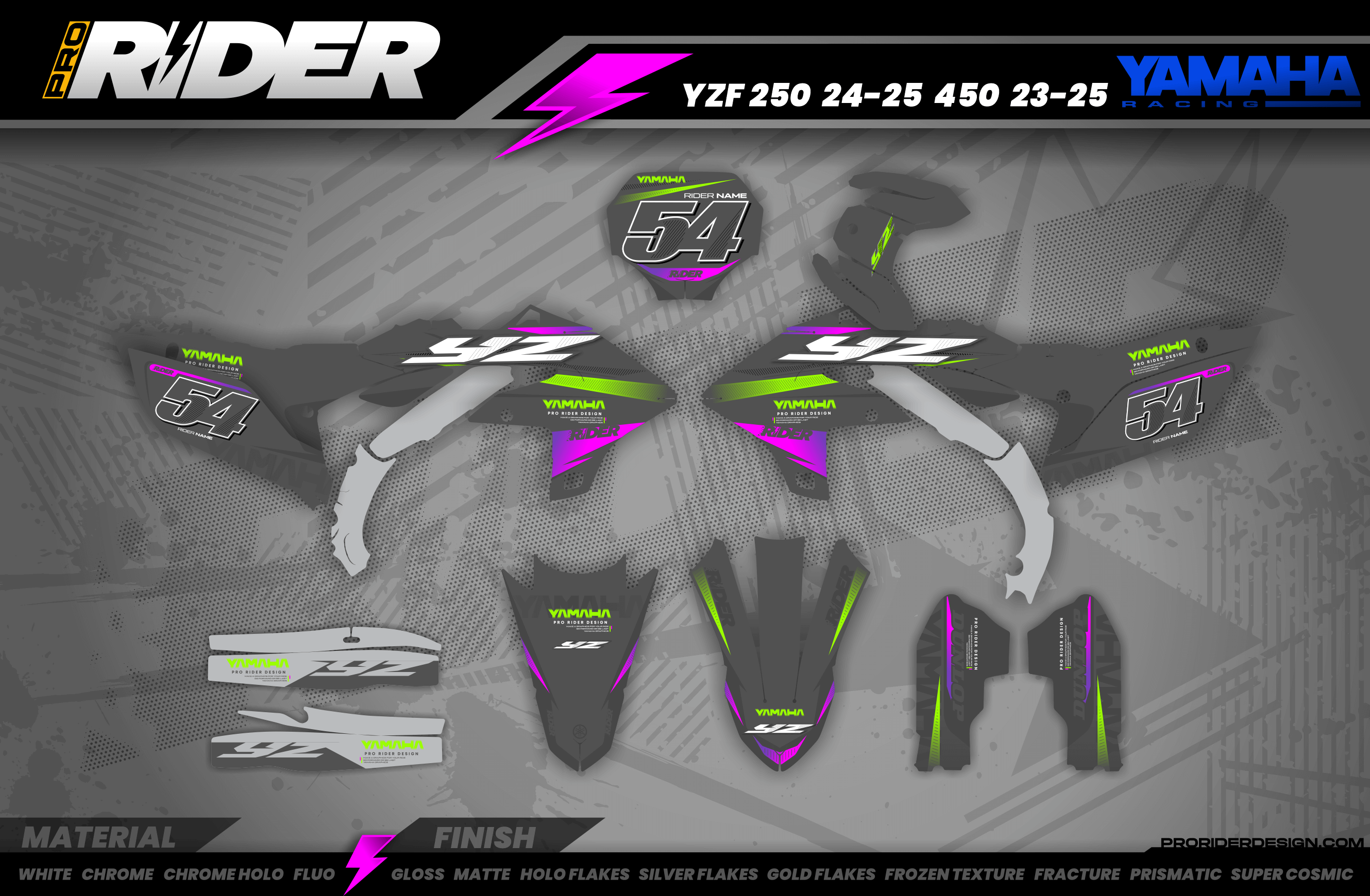 STEADY YAMAHA YZ/YZF/WRF Full Graphics Kit