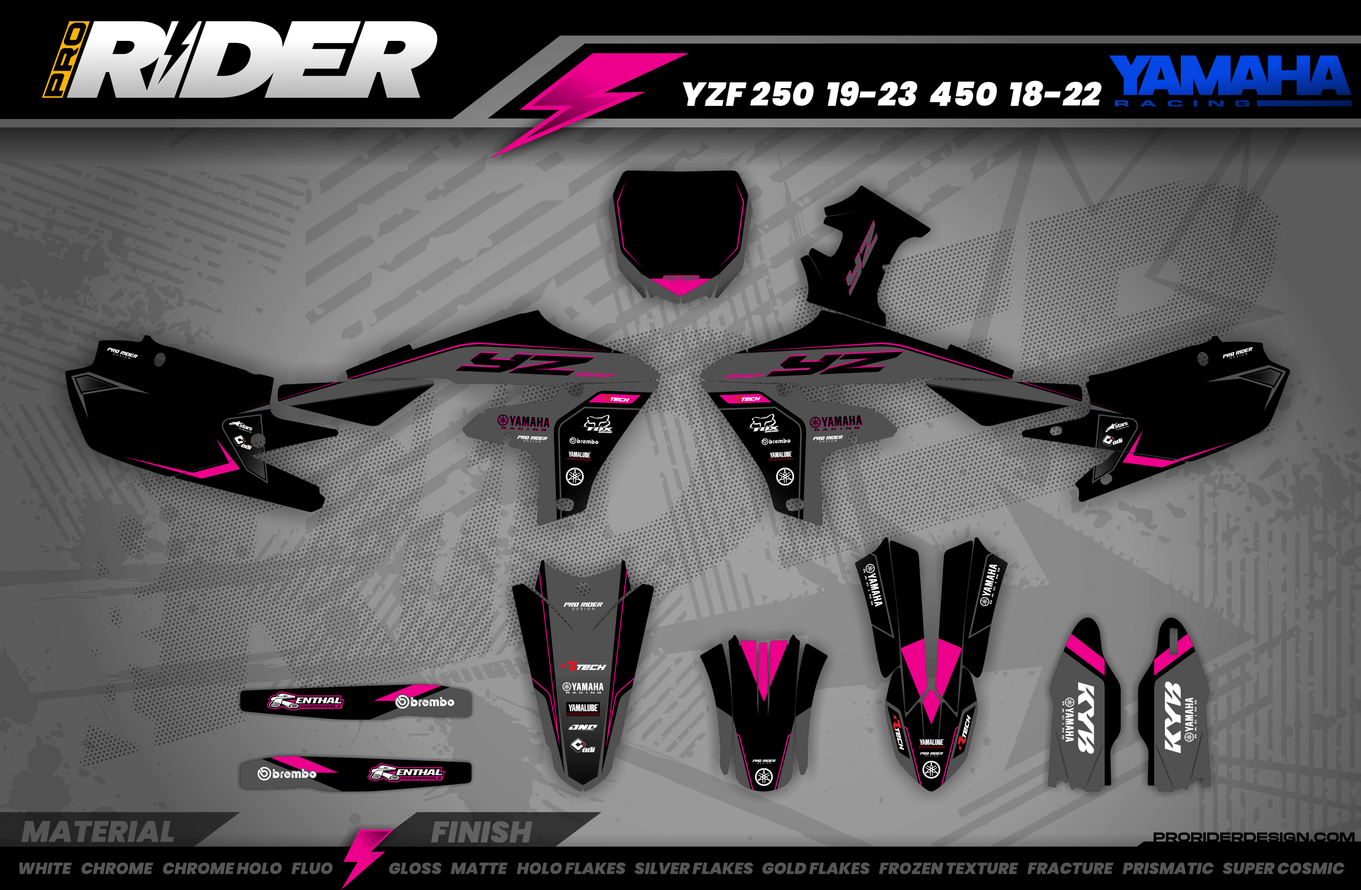 YAMAHA GRAPHICS| Black Venom | PINK