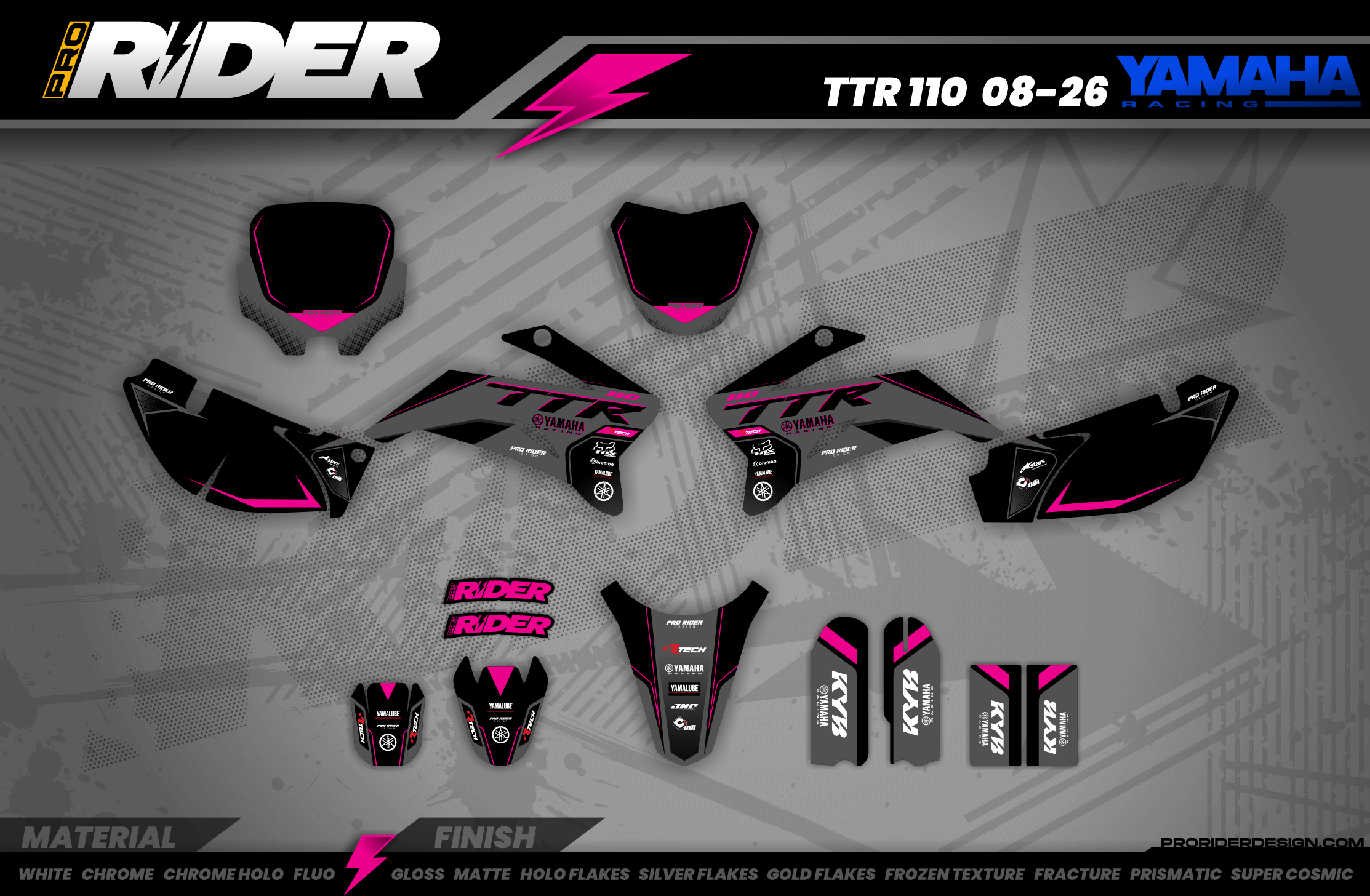 YAMAHA GRAPHICS| Black Venom | PINK