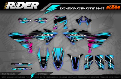 BLUE LUMEN KTM Full Graphics Kit