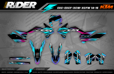 BLUE LUMEN KTM Full Graphics Kit