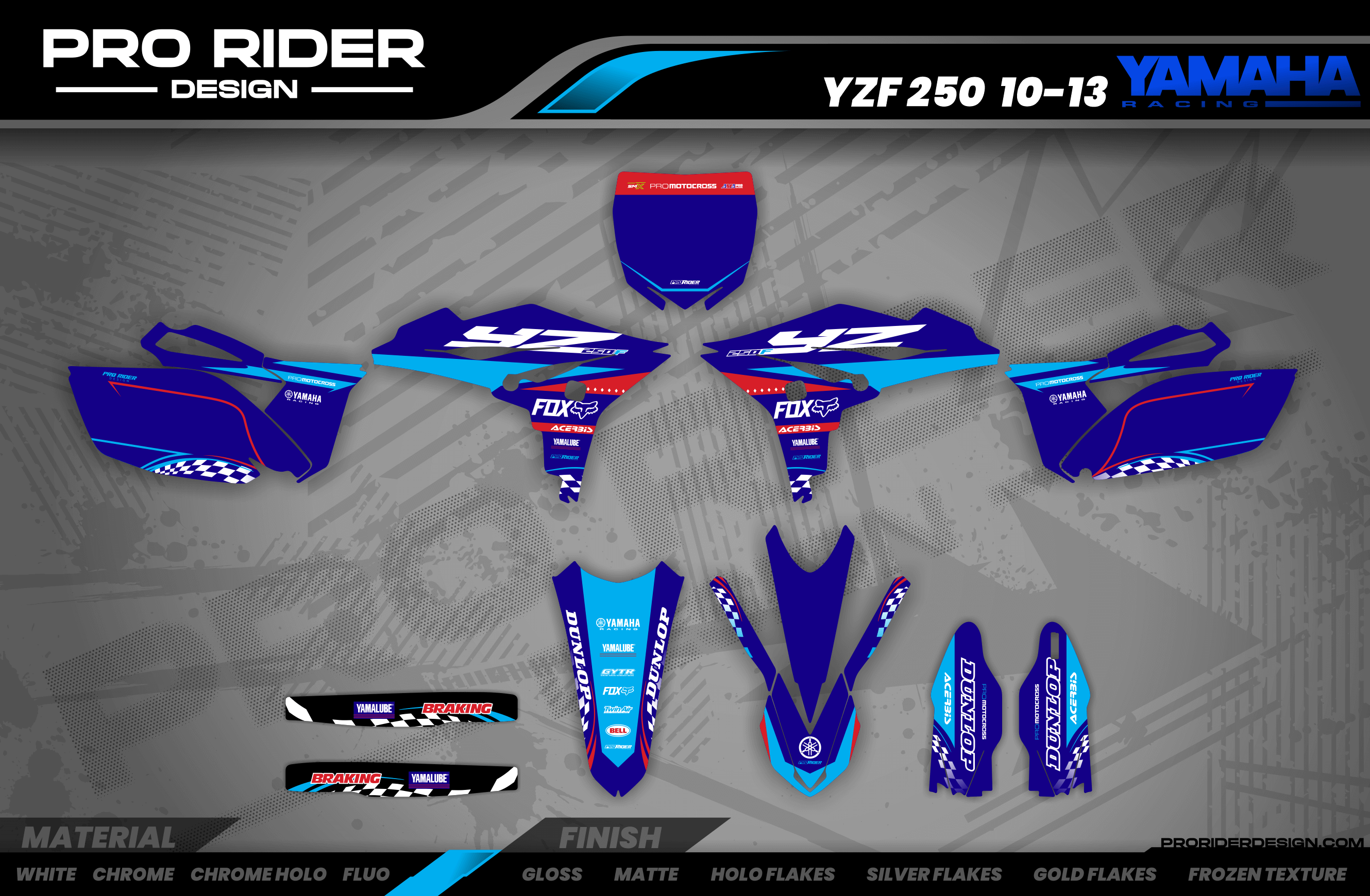 Graphics Motocross YAMAHA Racer - BLUE