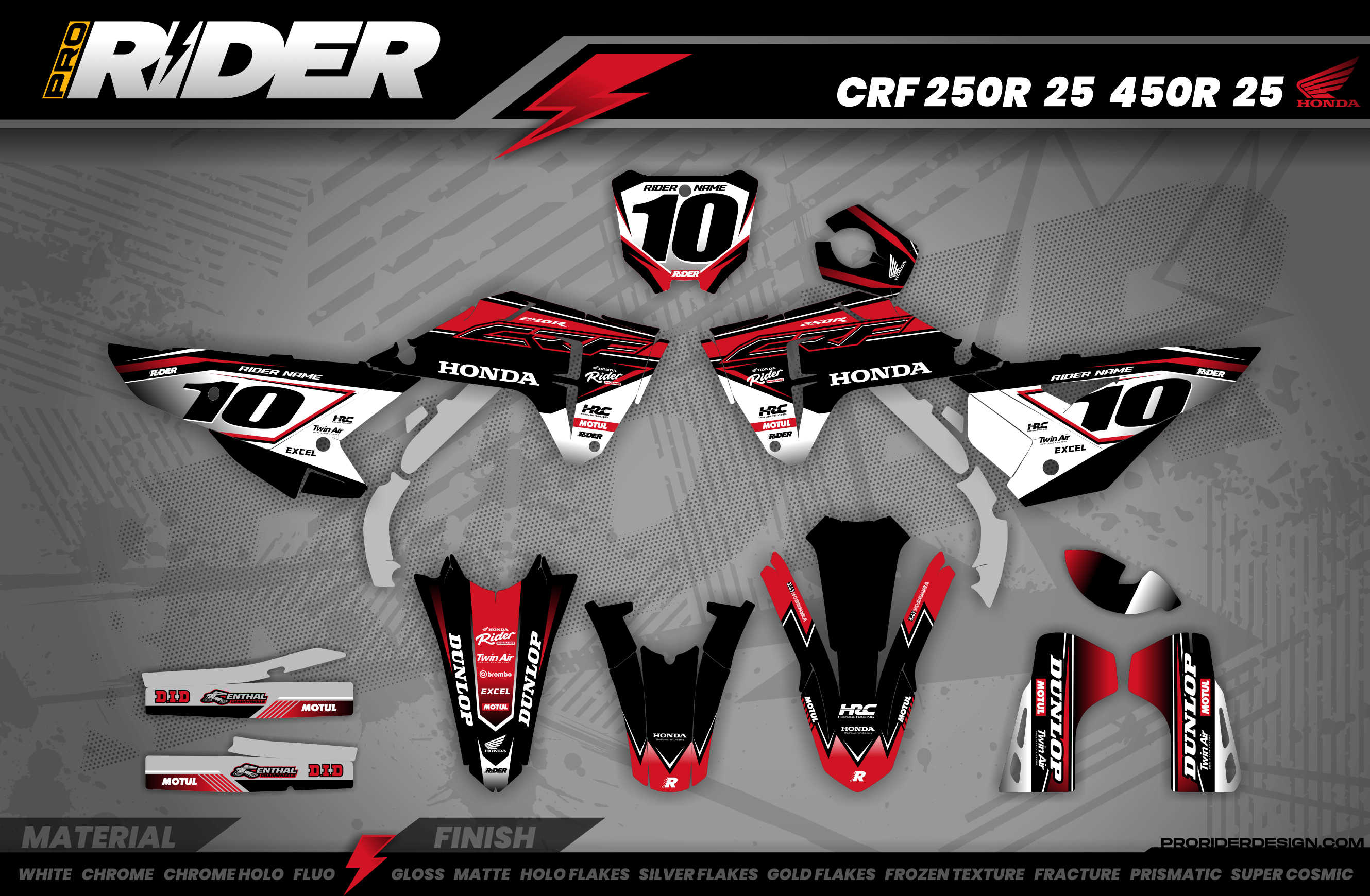 HRC Line HONDA Full Graphics Kit