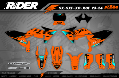 KTM Graphics SX XC SXF XCF EXC.. - OEM VECTOR TEAL