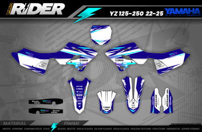 YZ/YZF/WRF FULL GRAPHICS KIT IMPULSE BLUE