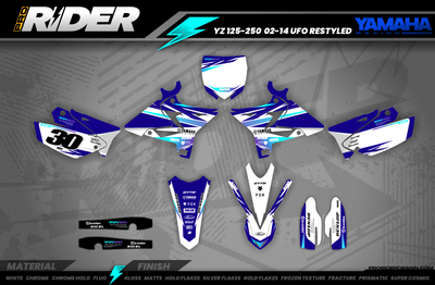 YZ/YZF/WRF FULL GRAPHICS KIT IMPULSE BLUE