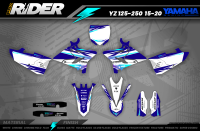 YZ/YZF/WRF FULL GRAPHICS KIT IMPULSE BLUE