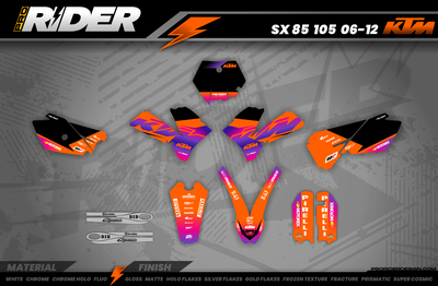 Custom Graphics KTM SX SXF EXC - PURPLE VECTOR