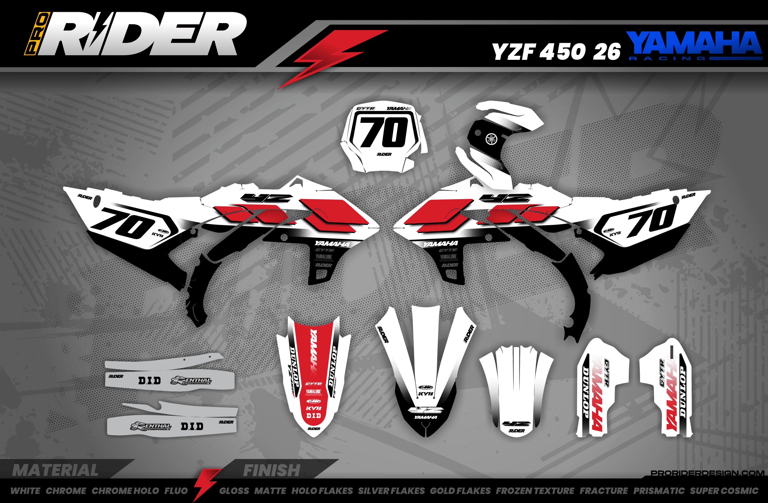 YAMAHA 70TH Anniversary Full Graphics Kit