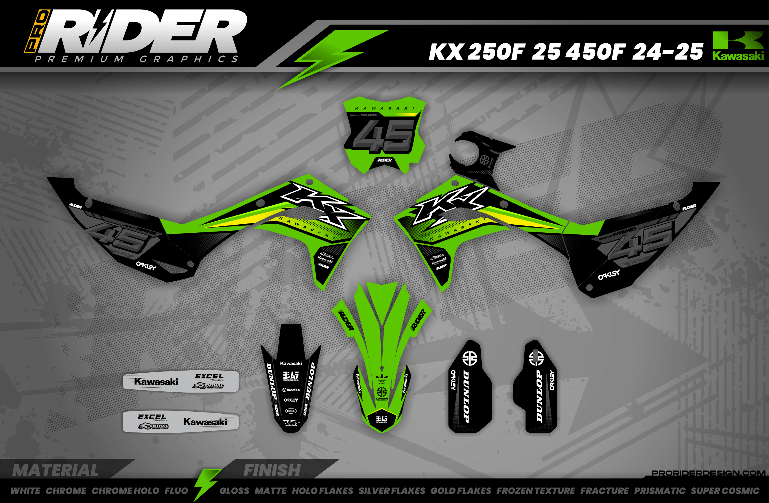 KAWASAKI Full Graphics Kit | Overload