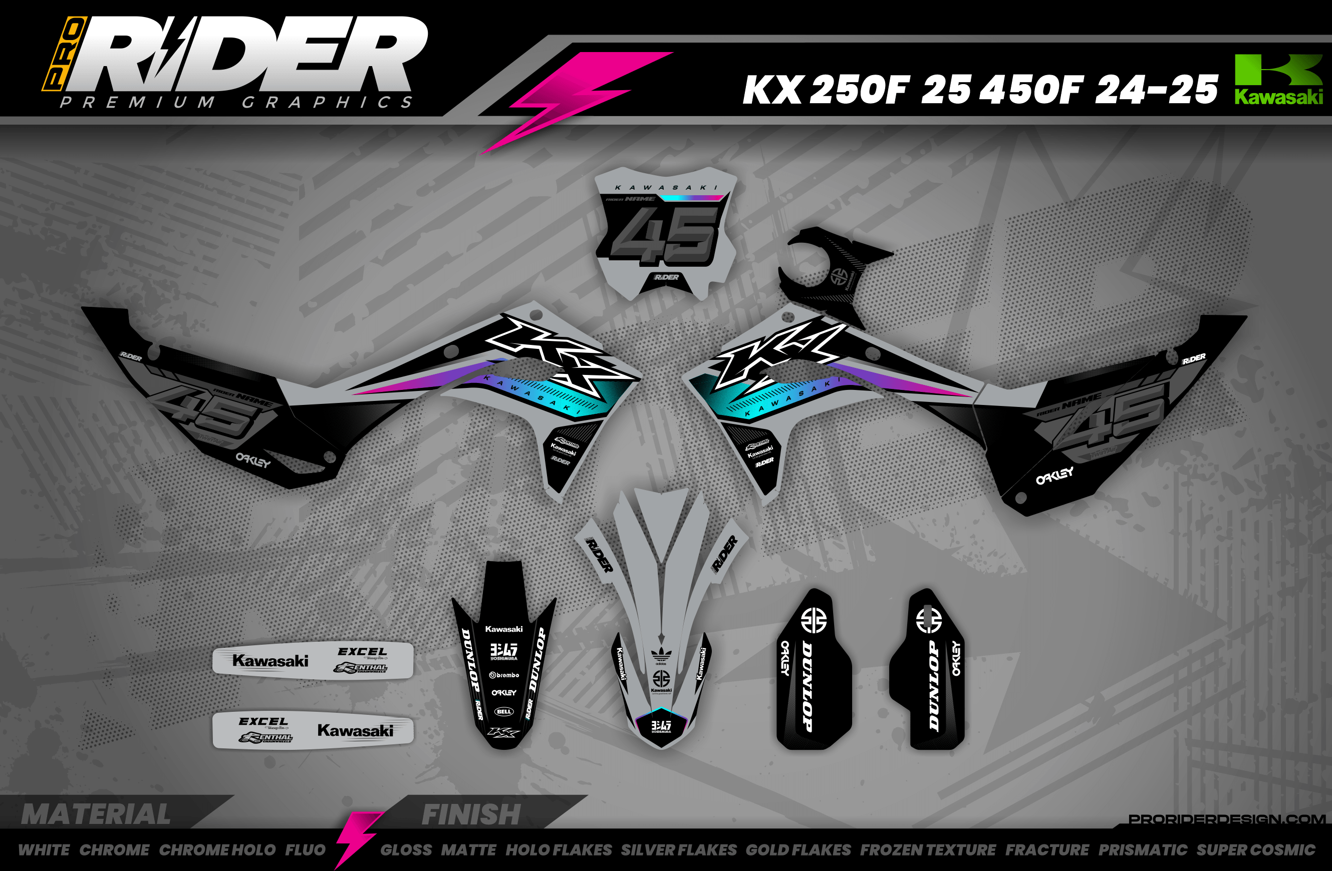 KAWASAKI Full Graphics Kit | Kavix