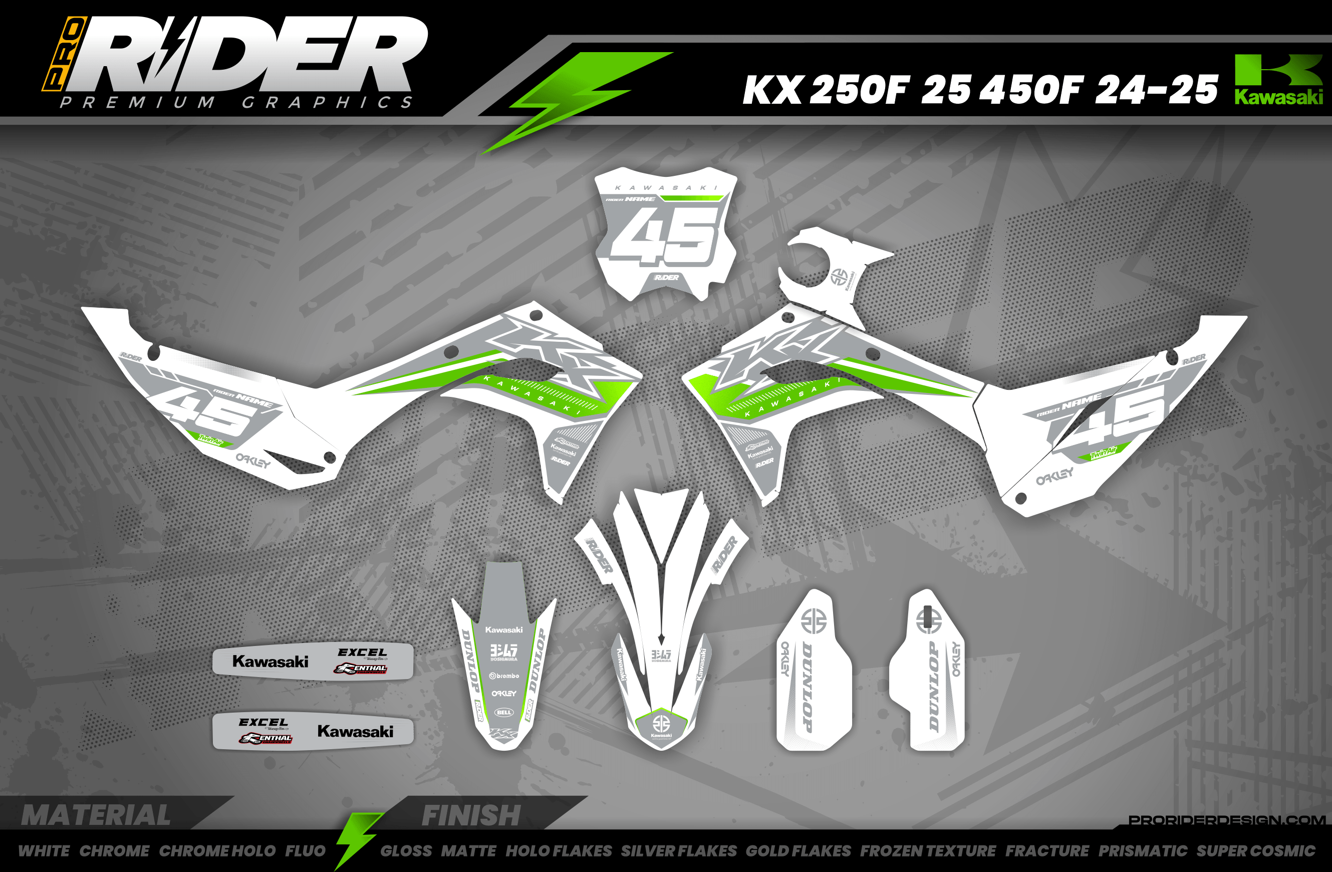 KAWASAKI Full Graphics Kit | Galax