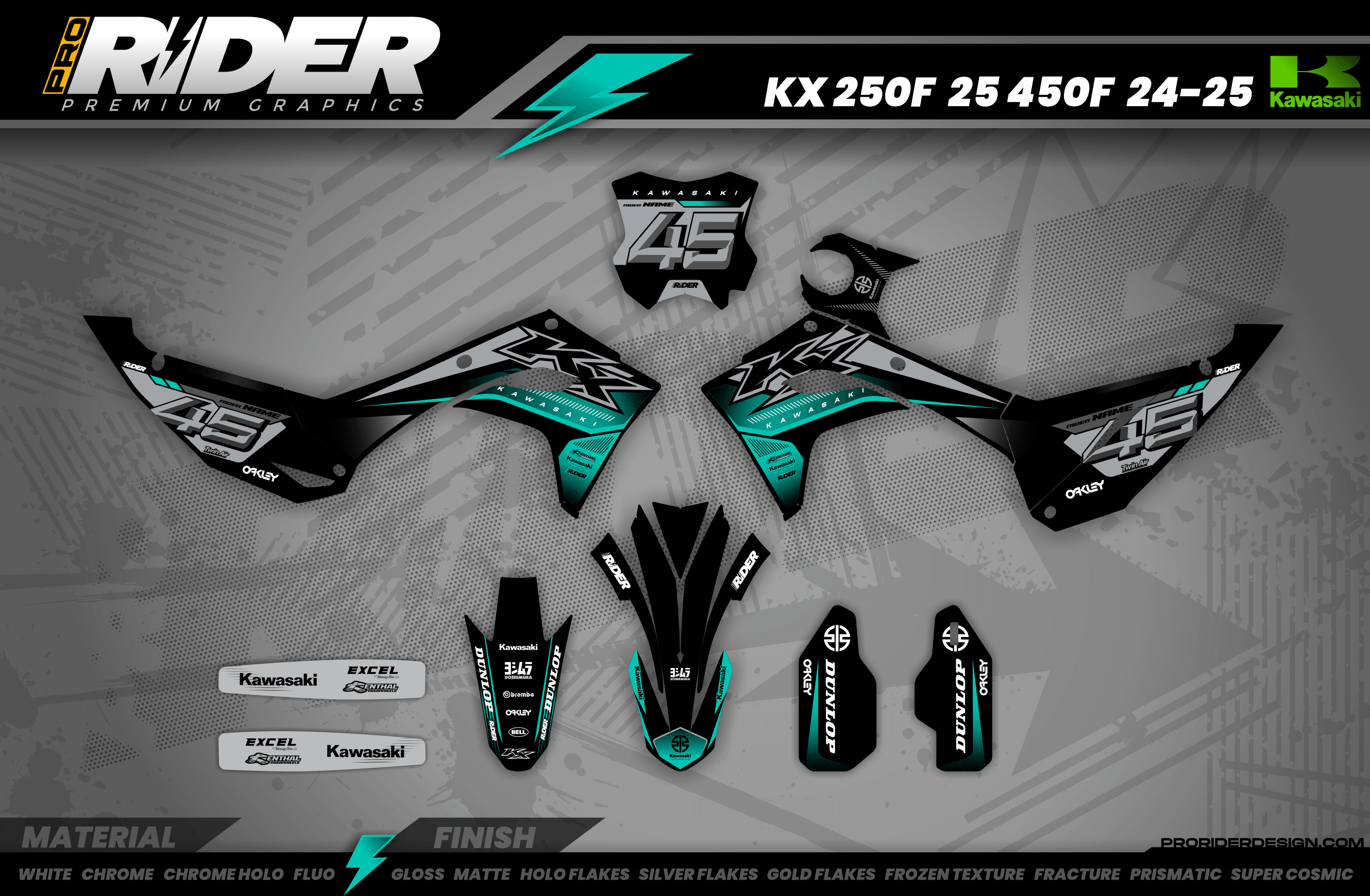 KAWASAKI Full Graphics Kit | Krypton