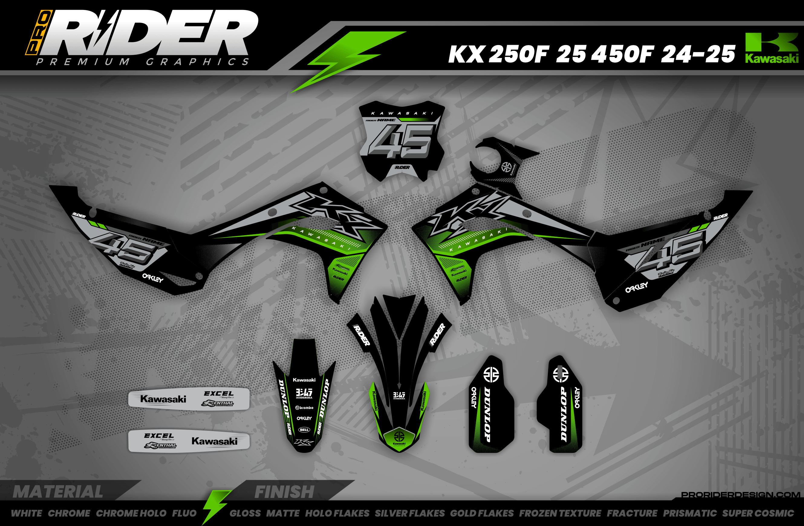 KAWASAKI Full Graphics Kit | Focusa