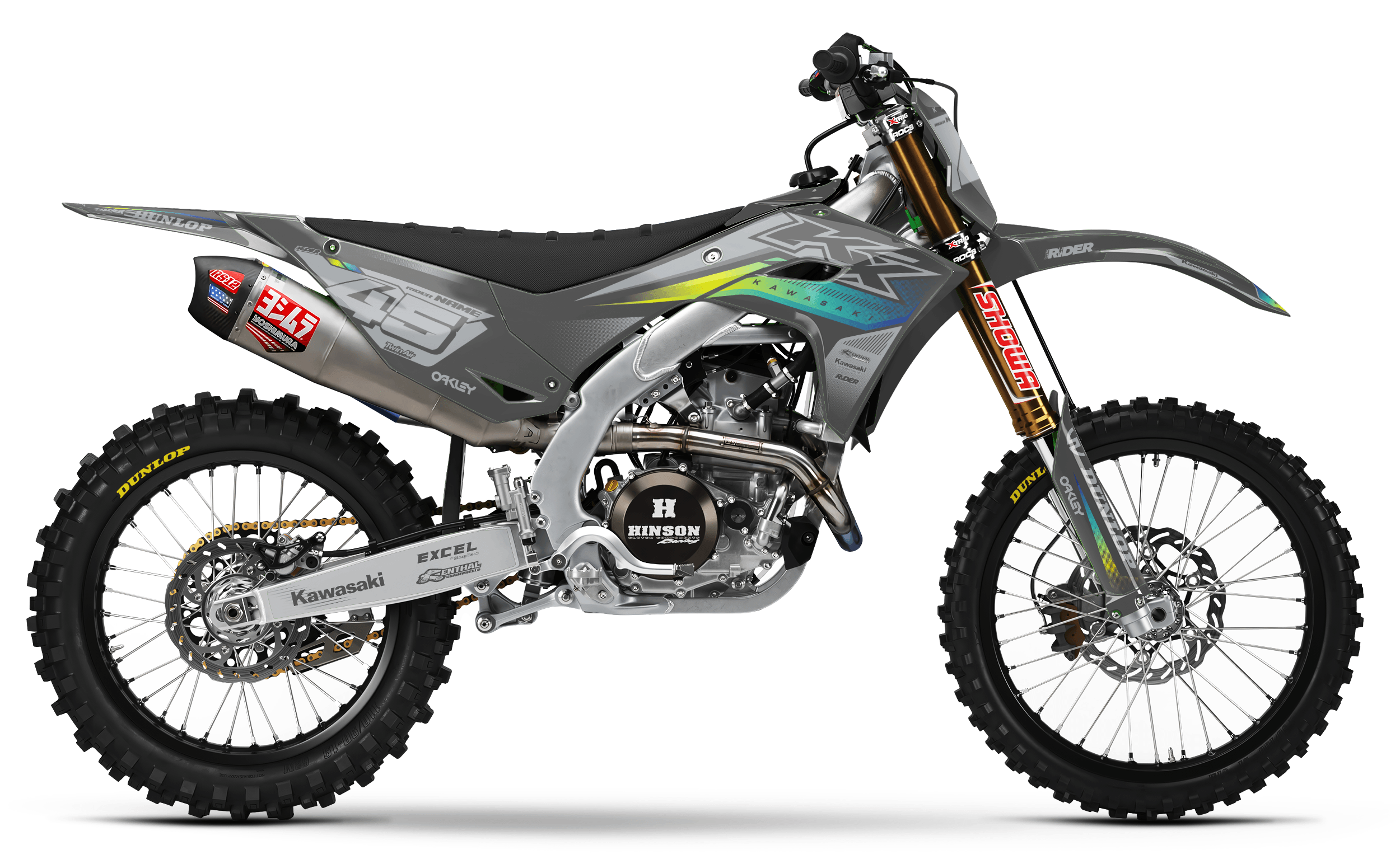 Forged KAWASAKI FULL GRAPHICS KIT