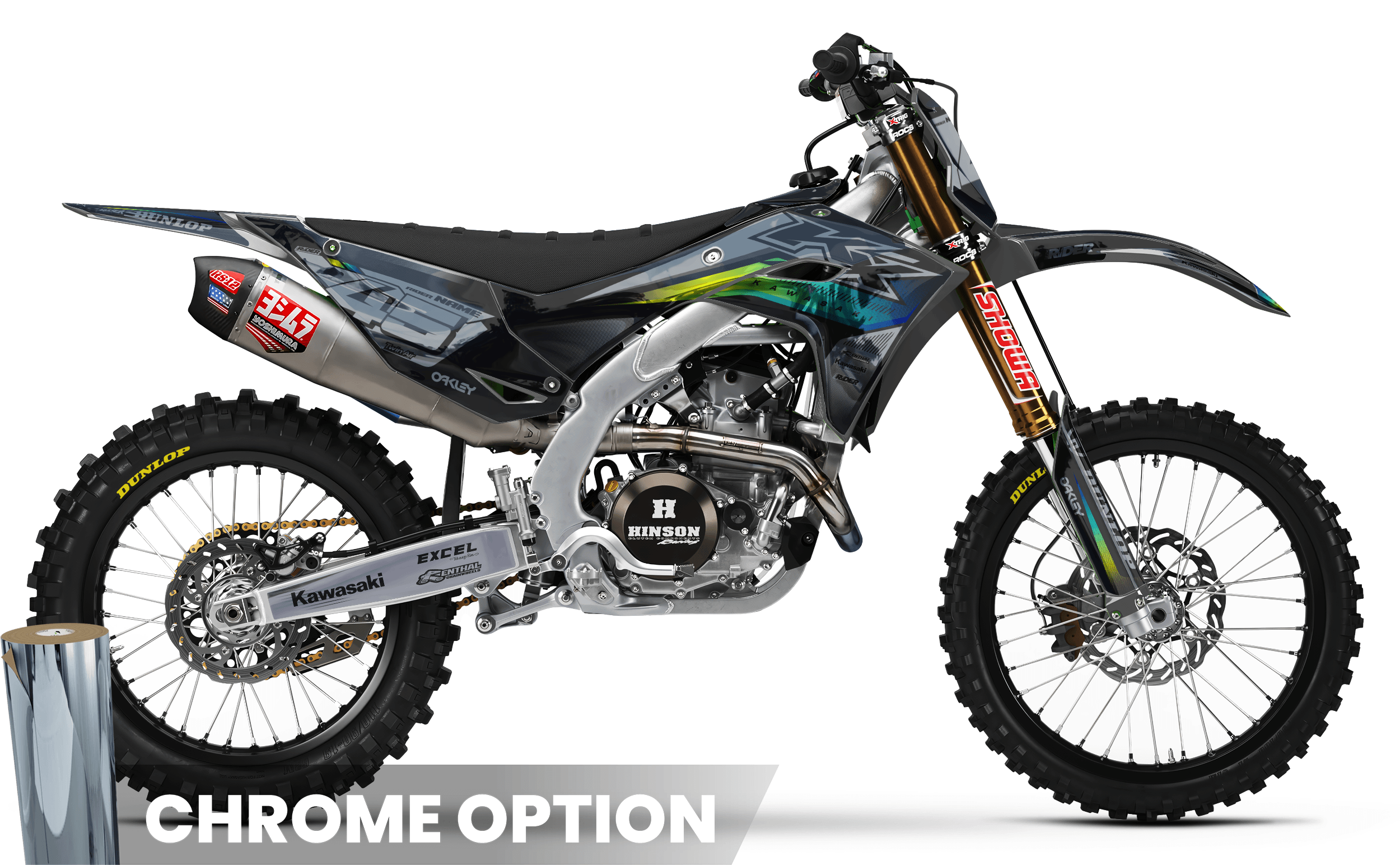 KAWASAKI Full Graphics Kit | Forged