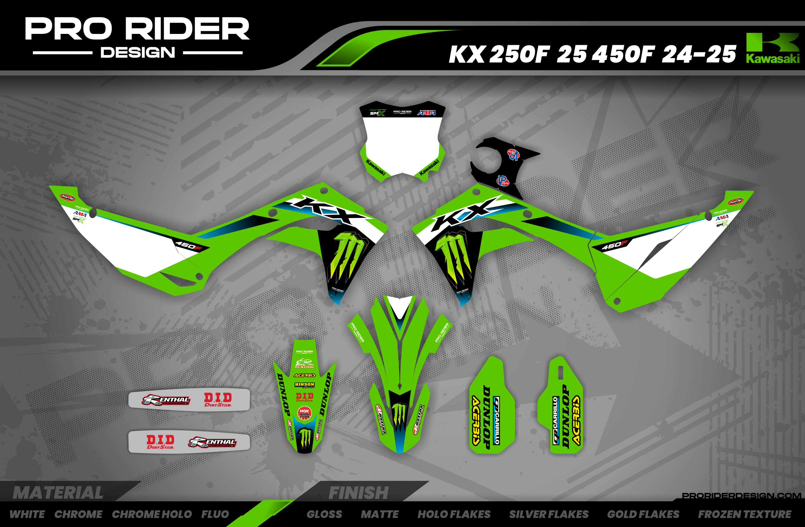 KAWASAKI Full Graphics Kit | Jason