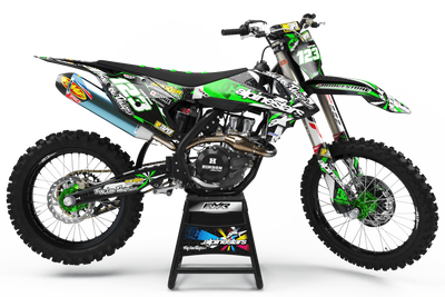 Graphics Kit ALPINESTARS GREEN : Design designed for your Motocross