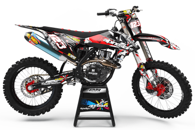 Graphics Kit ALPINESTARS RED : Design designed for your Motocross