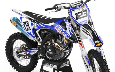 Graphics Kit FMR FACTORY BLUE : Stunning design for your Motocross
