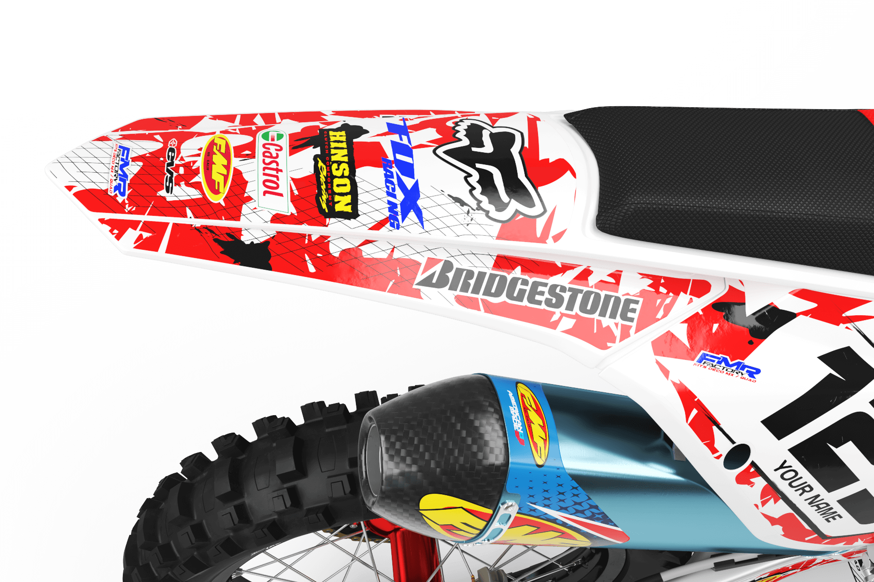 Graphics Kit FOX CAMO RED : amaze your friends with an original design