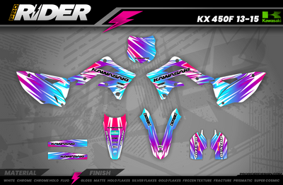 Kawasaki Full Graphics Kit | Savage — Premium Custom Motocross Decals