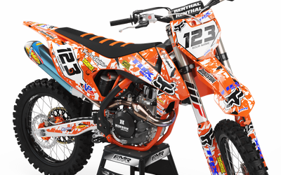 Graphics Kit FOX CAMO ORANGE  : amaze your friends with an original design