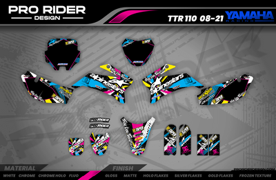YAMAHA Graphics Kit ALPINESTARS MULTI : Design designed for your Motocross - 3D