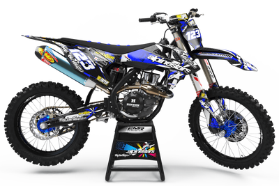 Graphics Kit ALPINESTARS BLUE : Design designed for your Motocross