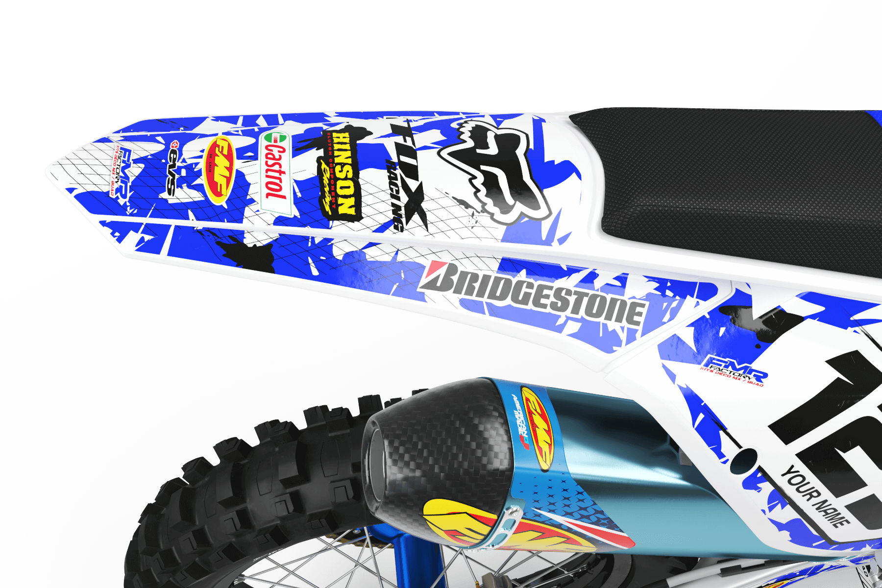 Graphics Kit FOX CAMO BLUE : amaze your friends with an original design