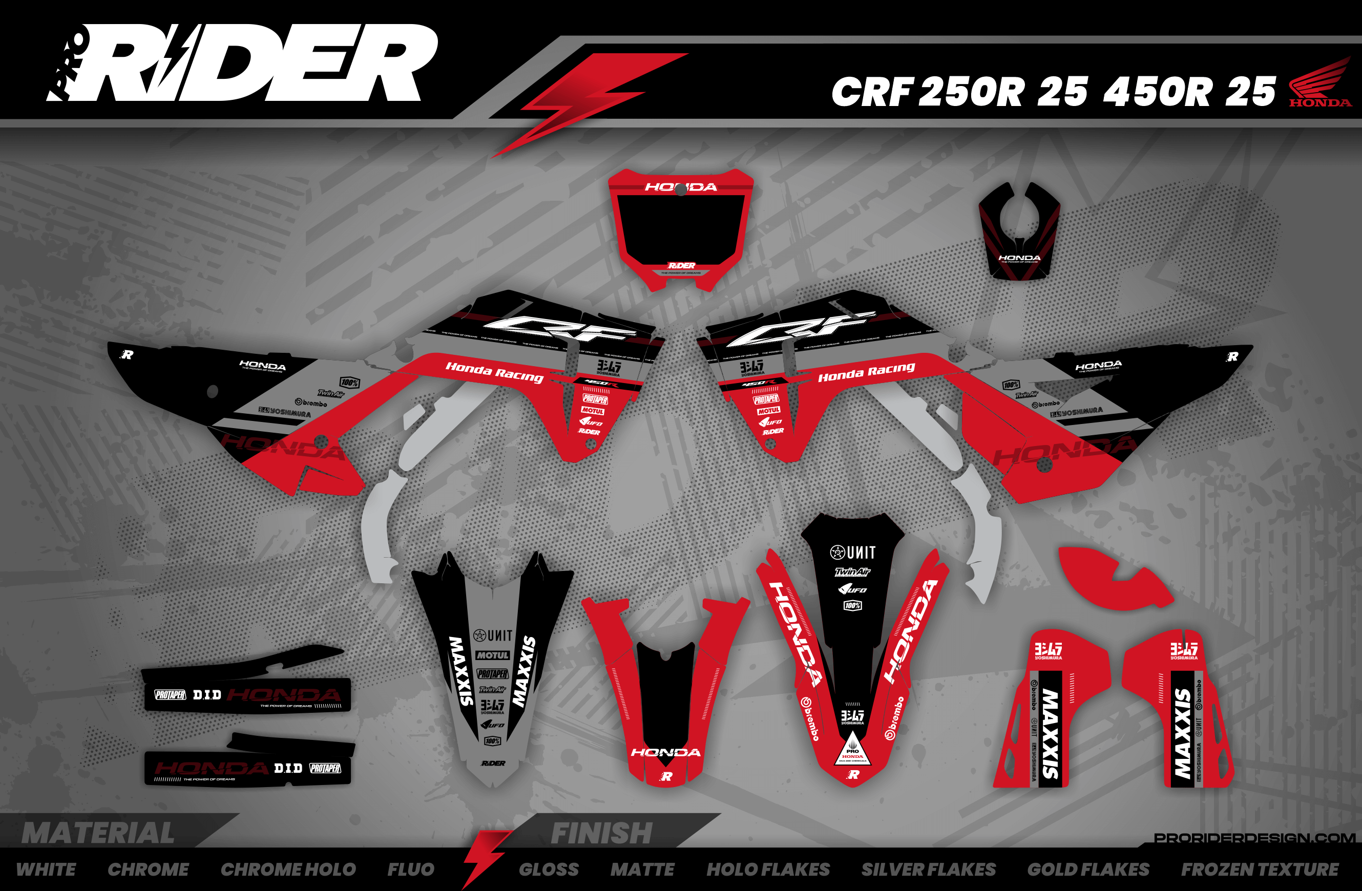 RED RIPPER HONDA Full Graphics Kit