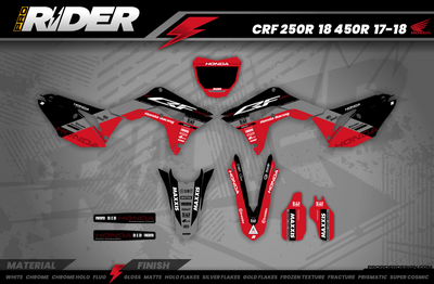 RED RIPPER HONDA Full Graphics Kit