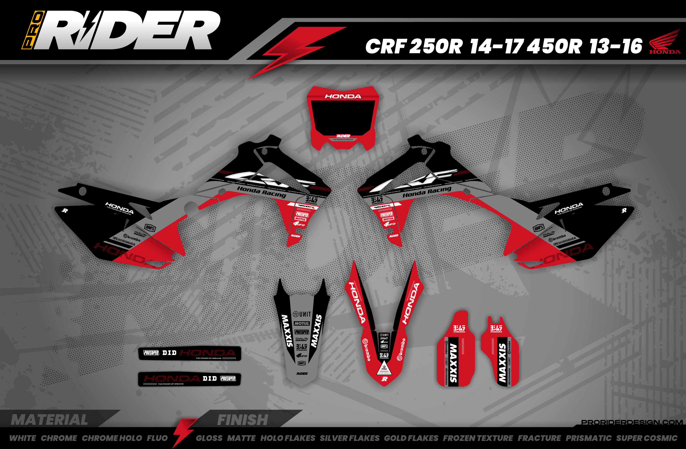 RED RIPPER HONDA Full Graphics Kit