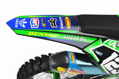 Graphics Kit LUCAS OIL GREEN : The best kit for your bike