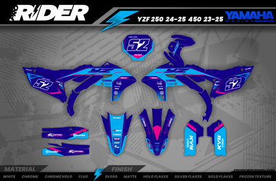 Blue ThunderStrike YAMAHA FULL GRAPHICS KIT
