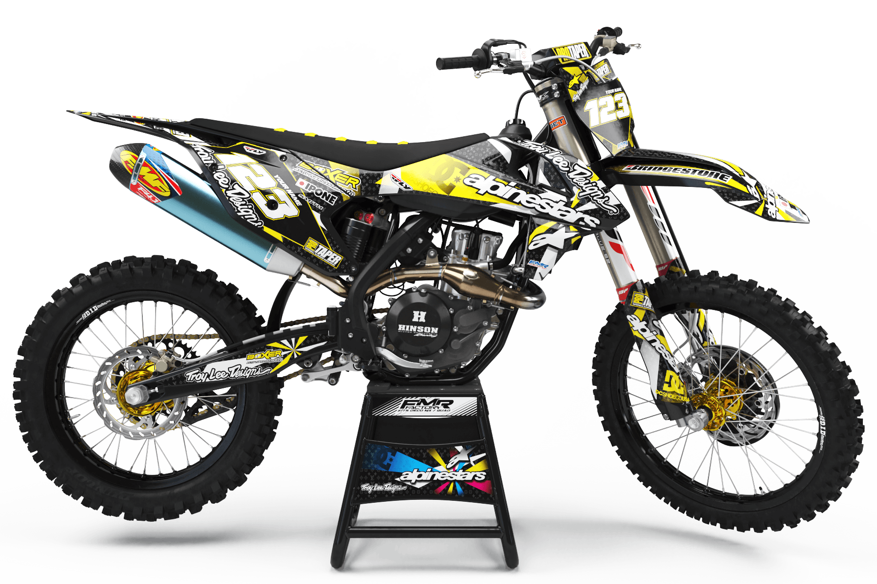 Graphics Kit ALPINESTARS YELLOW