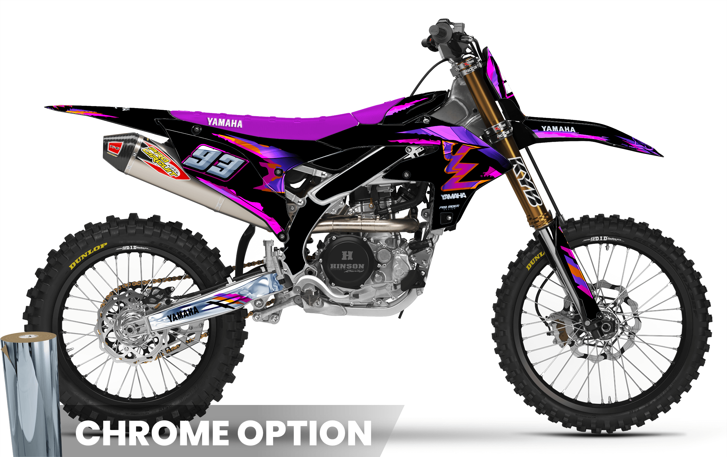 Black 93th YAMAHA FULL GRAPHICS KIT