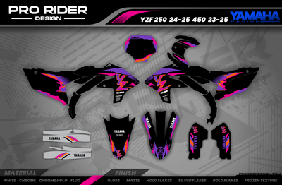 Black 93th YAMAHA FULL GRAPHICS KIT