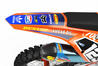 Graphics Kit LUCAS OIL ORANGE : The best kit for your bike