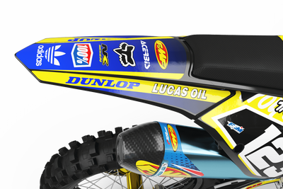 Graphics Kit LUCAS OIL YELLOW : The best kit for your bike